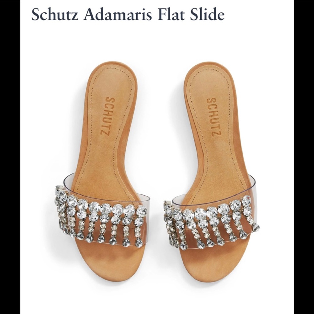NEW!!💫🌟 SCHUTZ Adamaris Flat Slide Sandals 👡